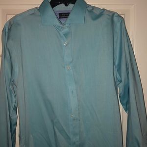 Esquire slim fit baby blue button up